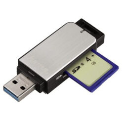 Alternative view of Hama 123900 kortlæser USB 3.2 Gen 1 (3.1 Gen 1) Sort, Sølv