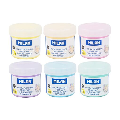 Milan Fingermaling Pastel 40 ml 6 Pakke - Image 9