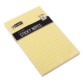 Sticky notes 98x150mm gule
