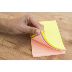 Alternative view of Sticky notes 98x150mm neon mix
