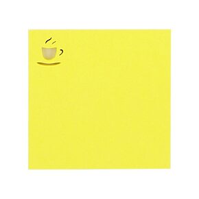 Sticky notes 75x75mm COFEE mix color