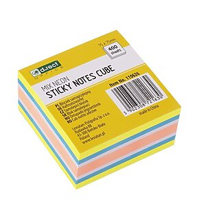 Sticky notes Cube neon mango mix