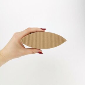 Alternative view of Gavekort æske i Bølget pap - brun