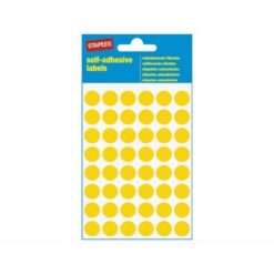 Markeringsetiket Ø13mm Gul