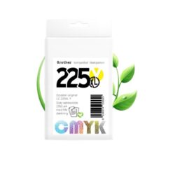 Brother LC225XL Y blæk CMYK