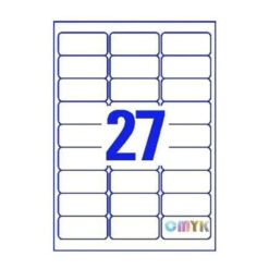 Universal label A4 70 x32 27*etiket