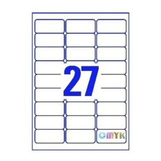 Universal label A4 70 x32 27*etiket