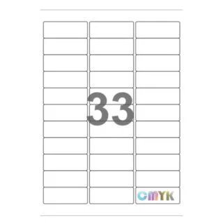 Universal label A4 70 x26 33*etiket