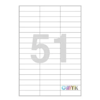 Universal label A4 70 x17 51*etiket