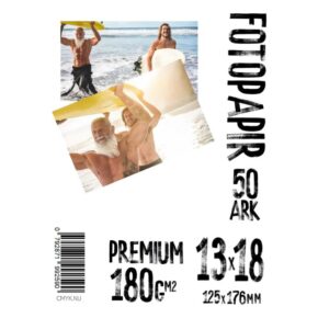 Papir, 13x18 180g Glossy Premium Foto Pa