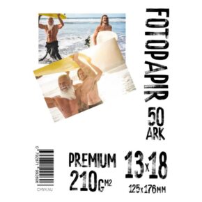 Papir, 13x18 210g Glossy Premium Foto Pa