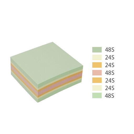 Miljø Notisblok 240 ark 51x51mm Assorterad Grøn - Image 5