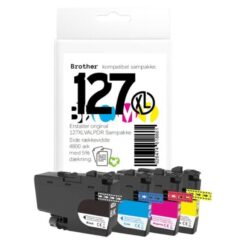 Alternative view of Brother LC127/LC125 blæk sampak CMYK