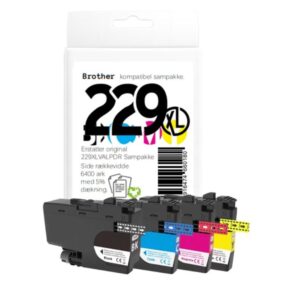 Alternative view of Brother LC229XL blæk sampak CMYK
