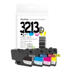 Alternative view of Brother LC3213 blæk sampak CMYK