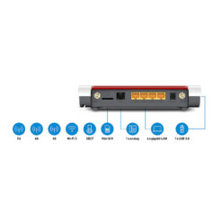 Alternative view of Box 6850 5G wireless router