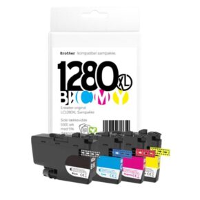 Alternative view of Brother LC1280 blæk sampak CMYK