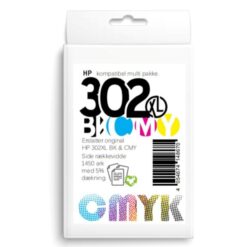 Alternative view of HP 302XL blæk sampak CMYK