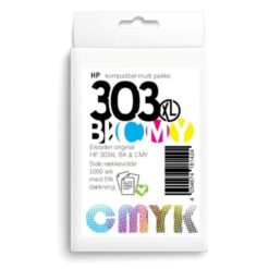 Alternative view of HP 303XL blæk sampak CMYK