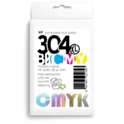Alternative view of HP 304XL blæk sampak CMYK