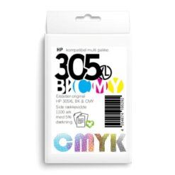 Alternative view of HP 305XL blæk sampak CMYK
