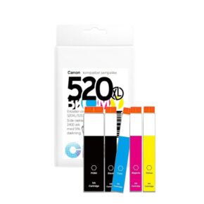 Alternative view of Canon PGI520/CLI52 blæk sampak CMYK