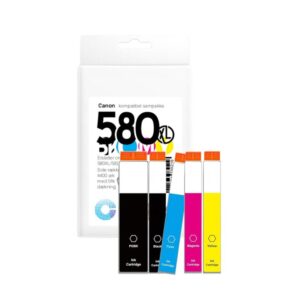 Alternative view of Canon PGI580/CLI580 blæk sampak CMYK