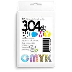 Alternative view of HP 304XL blæk sampak CMYK