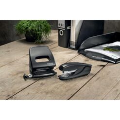 Hulapparat recycle 2-huls til30 ark sort - Billede 3