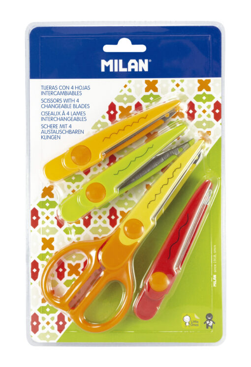 MILAN Zigzag-saks 4 Udskiftelige Blade Blister - Image 2