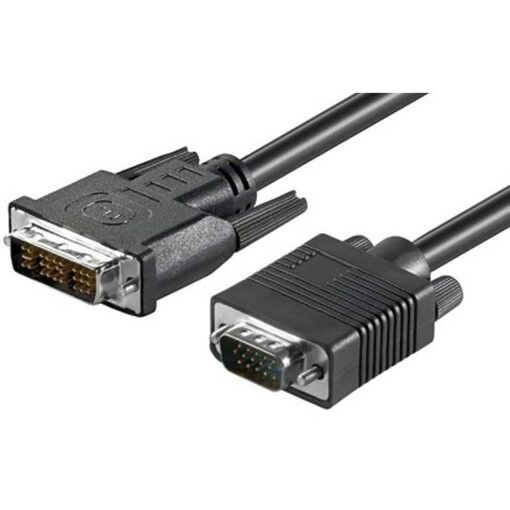 DVI til VGA forbindelses kabel 2m