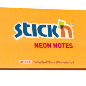 Notesblok 76x127 100 Blad Neon Orange