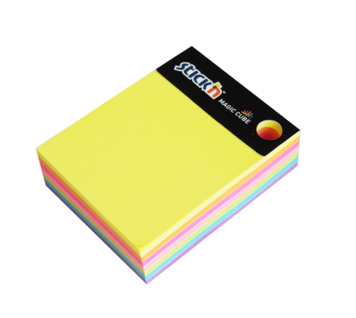 Magic Noteskub 101x76 280 Blad Assorterat Neon