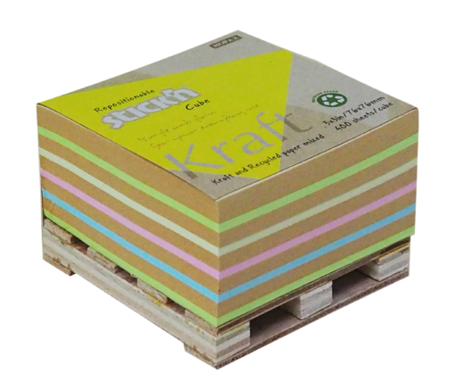 Noteskub 76x76 400 Blad Pall Assorterat Pastel - Image 2