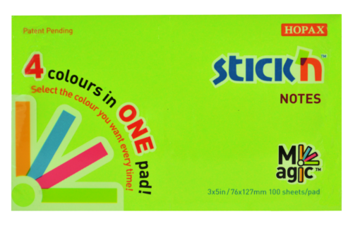 Magic Notesblok 76x127 100 Blad Assorterat Neon - Image 3