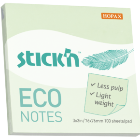 Notesblok ECO 76x76 100 Blad Grøn