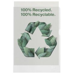 Omslag recycled 100my PP præg A4