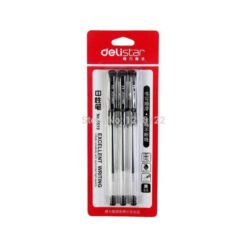 Gel penne 0,5mm sort 3 stk pakning