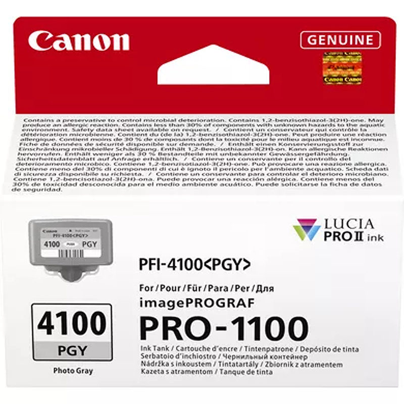 Canon LUCIA PRO II blækpatron 1 stk Original Standard udbytte Foto grå - Billede 2