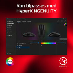 HyperX Pulsefire Haste 2 – gamingmus (sort) - Billede 5