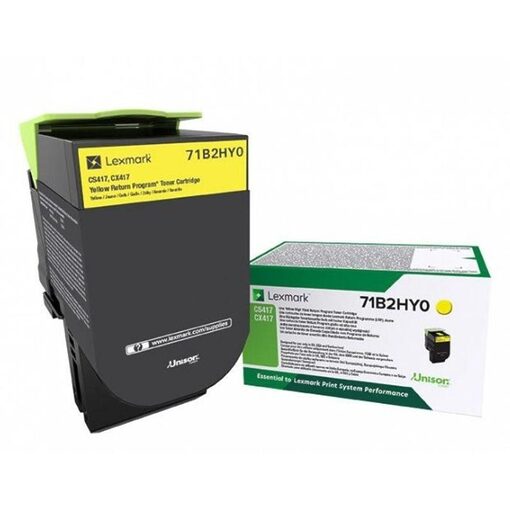 Lexmark Return Print Cart. 71B2HY0 für CS417dn/CS317dn/ CX517dn/CX417de/CS517de/CX317dn yellow high capacity