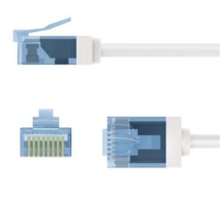 Patchkabel CAT 6A 7.5mHvid - Billede 4