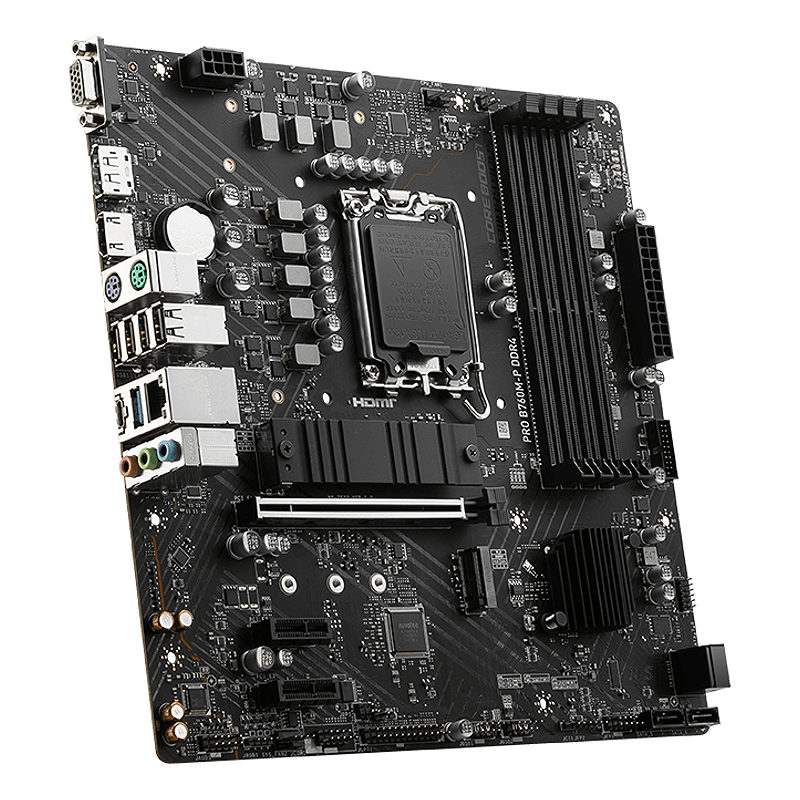 MSI PRO B760M-P DDR4 bundkort Intel B760 LGA 1700 micro ATX - Billede 4