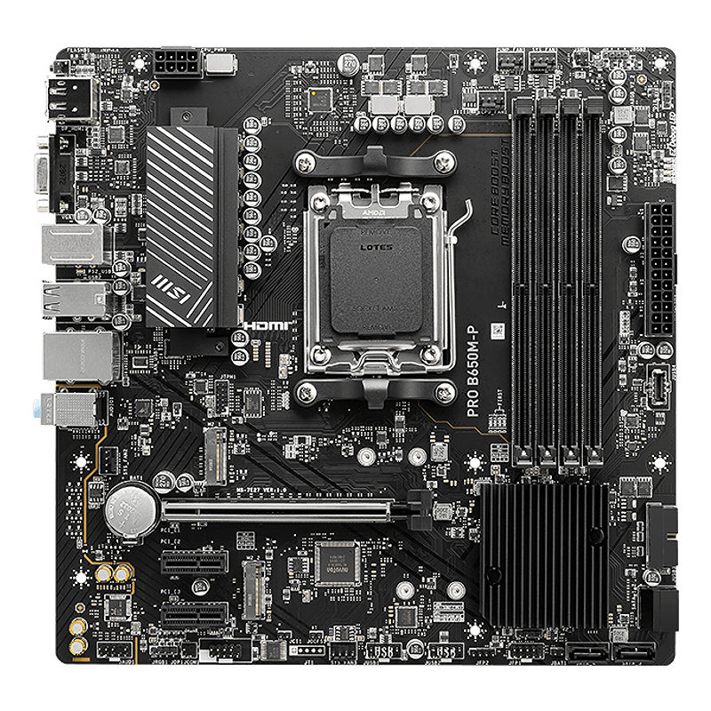 MSI PRO B650M-P bundkort AMD B650 Sokkel AM5 micro ATX - Billede 4