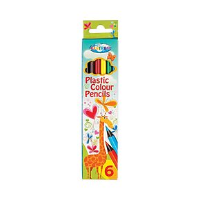 Farve blyanter XL 6 pak Ergo grip