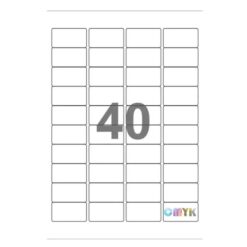 Universal label A4 52,5x29,7 40*etiket
