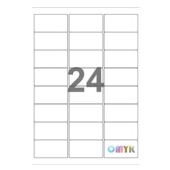 Universal label A4 70 x36 24*etiket