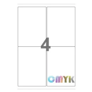 Universal label A4 105 x148 4*etiket