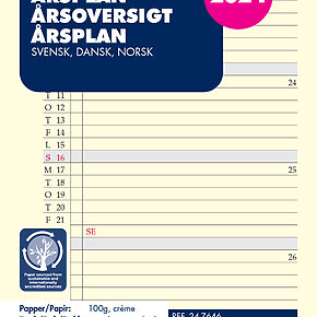 Årsoversigt Pocket 2024 Svensk/Dansk/Norsk