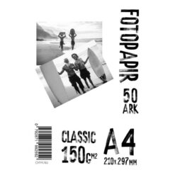 Papir, A4 150g Glossy Foto Papir